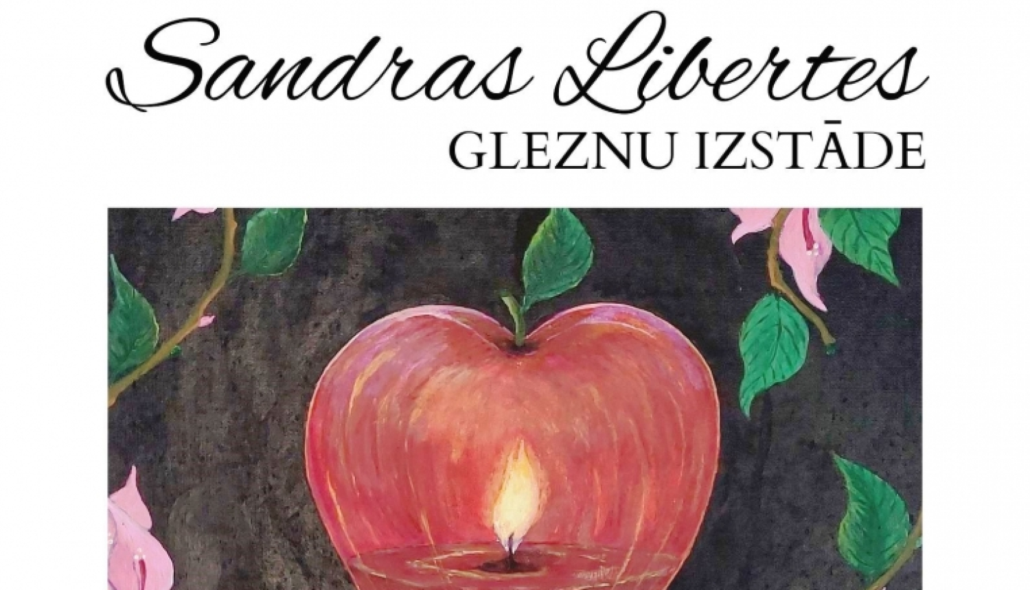 Sandras Libertes izstādes afiša