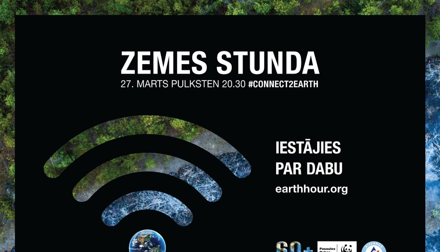 Aicina atzīmēt ikgadējo Zemes stundu
