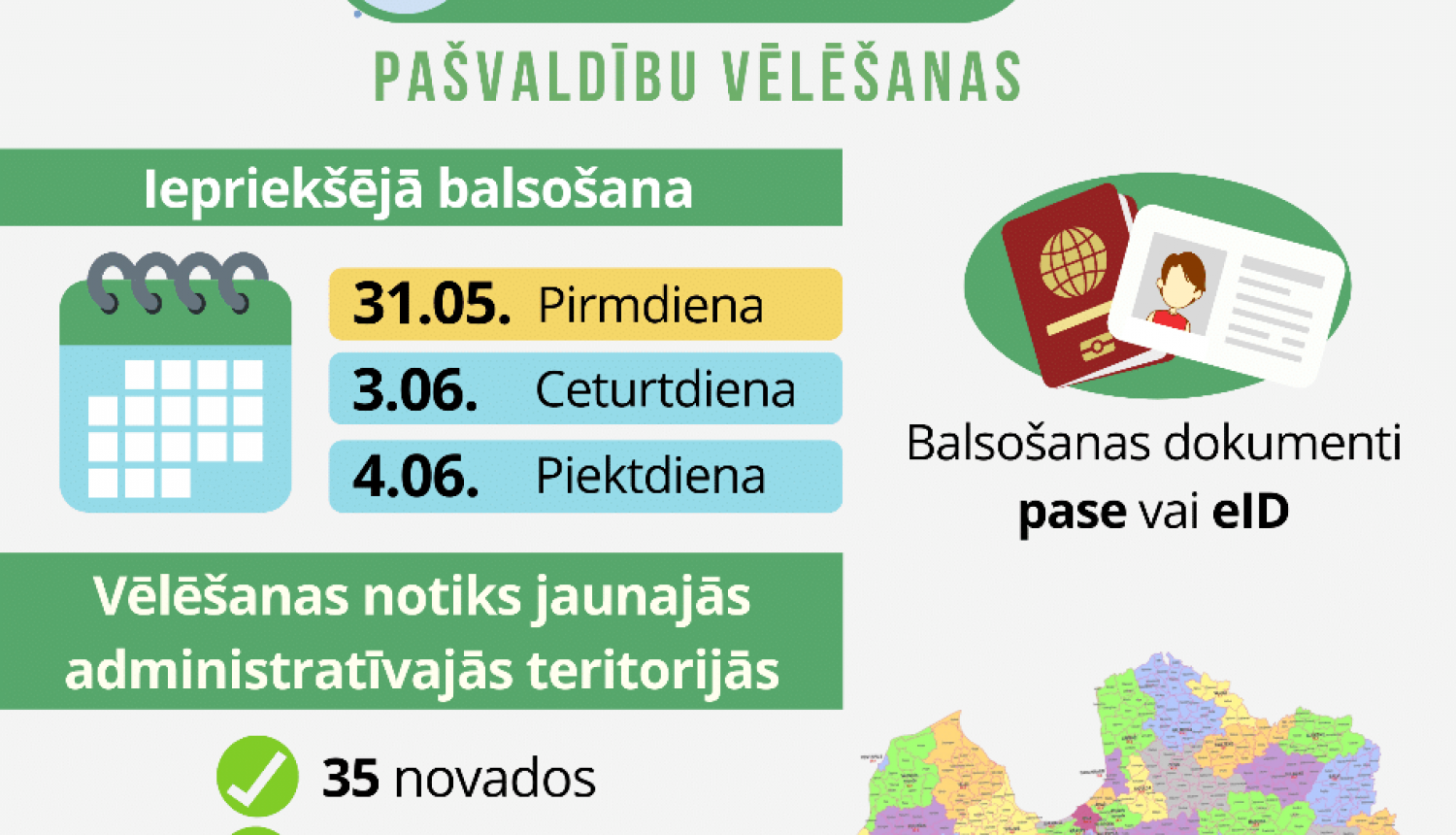 Pašvaldību vēlēšanās būs iespēja balsot jebkurā Smiltenes novada vēlēšanu iecirknī